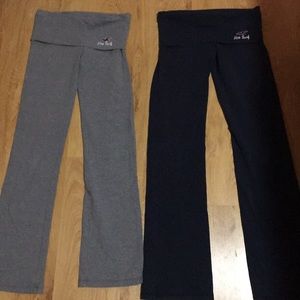2 pairs of Vintage bell-bottom yoga pants by HCO